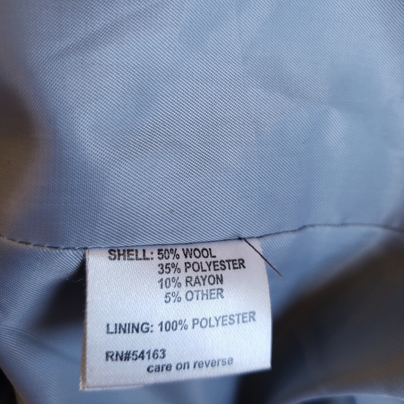 CALVIN KLEIN grey wool blend coat - Picture 4 of 12